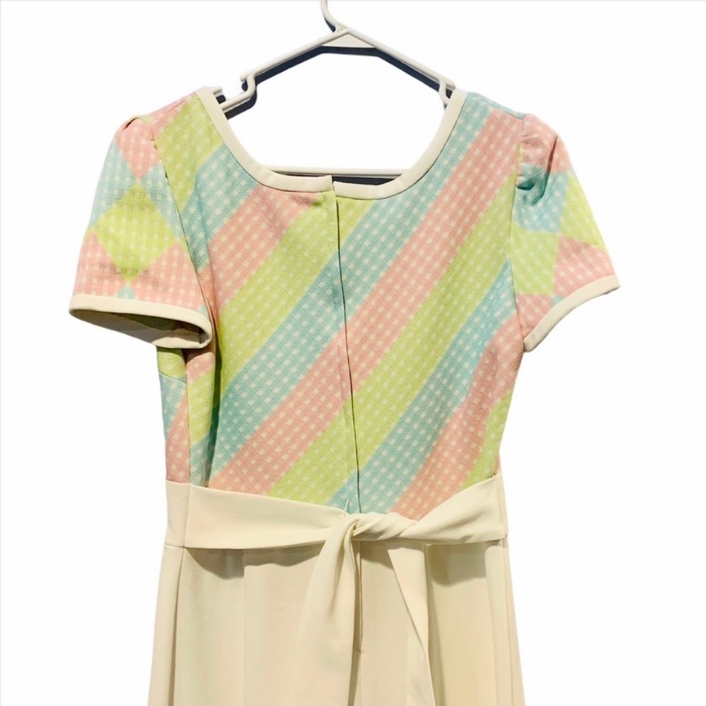 CASSEE Vintage Union Made Candy Stripe Long Dress - Picture 3 of 7